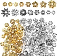 Blumen Perlenkappen Gold 300 StüCk Schmuckperlen FüR Diy ArmbäNder Ohrringe