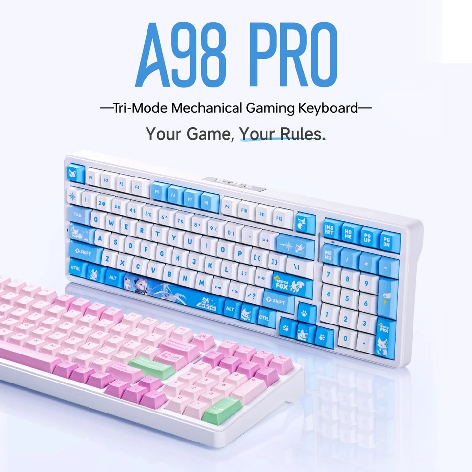 ATK A98 Pro Wireless Mechanical Keyboard 98 Keys 8KHz RGB Gasket 12000mAh - Image 2 of 4