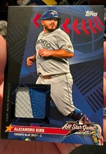 2025 Topps Update All-Star Stitches Alejandro Kirk Black Foil Patch /10 Blue Jay