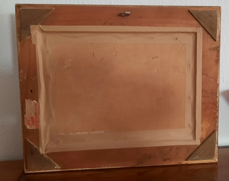 Sophia Becker-Leber Stillleben Blumen Ölgemälde Prunkrahmen - Bild 4 von 4