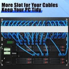 Open Slot Wiring Raceway Cable Duct 123" Cord Management Channel Track