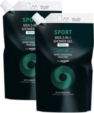 by Amazon Men Sport 3in1 Shower Gel Refill, 2 x 1000ml 4.80 per litre