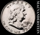 1954-D Franklin Half Dollar- FBL- Choice Gem Brilliant Unc++++- Luster #K403