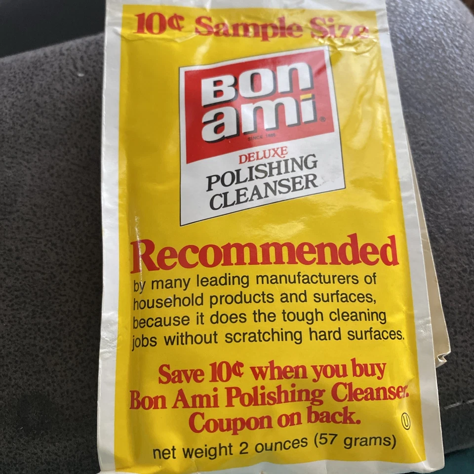 (4) Polvo de limpieza limpiador pulido Bon Ami 2 OZ - DE COLECCIÓN NUEVO EN CAJA - MUESTRA RARA Foto 2 de 4