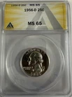 1956-D Washington Quarter - ANACS MS65 - Just Graded/New Holder