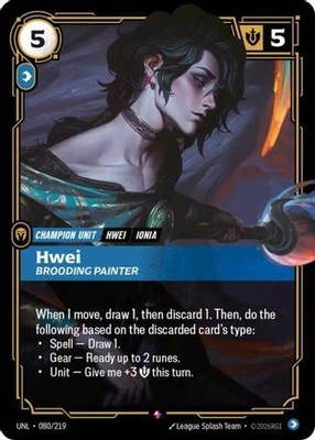 Hwei - Brooding Painter 080/219 Unleashed NM/M