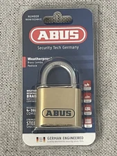 Brand New Abus 180Ib/50 Combination Padlock Bottom Black/Silver