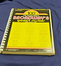 Vintage 100 Hit Songs From Broadways Greatest Musicals 1974 Piano Vocal Songbook