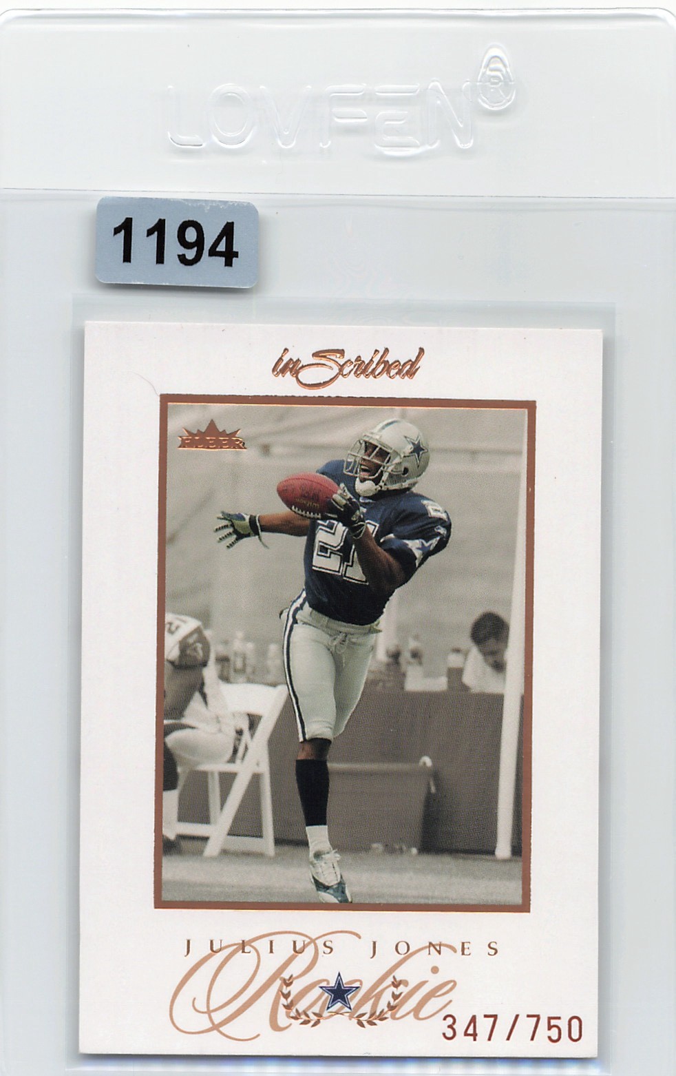 2004 Fleer inScribed - Rookie Julius Jones #94 /750 (RC)