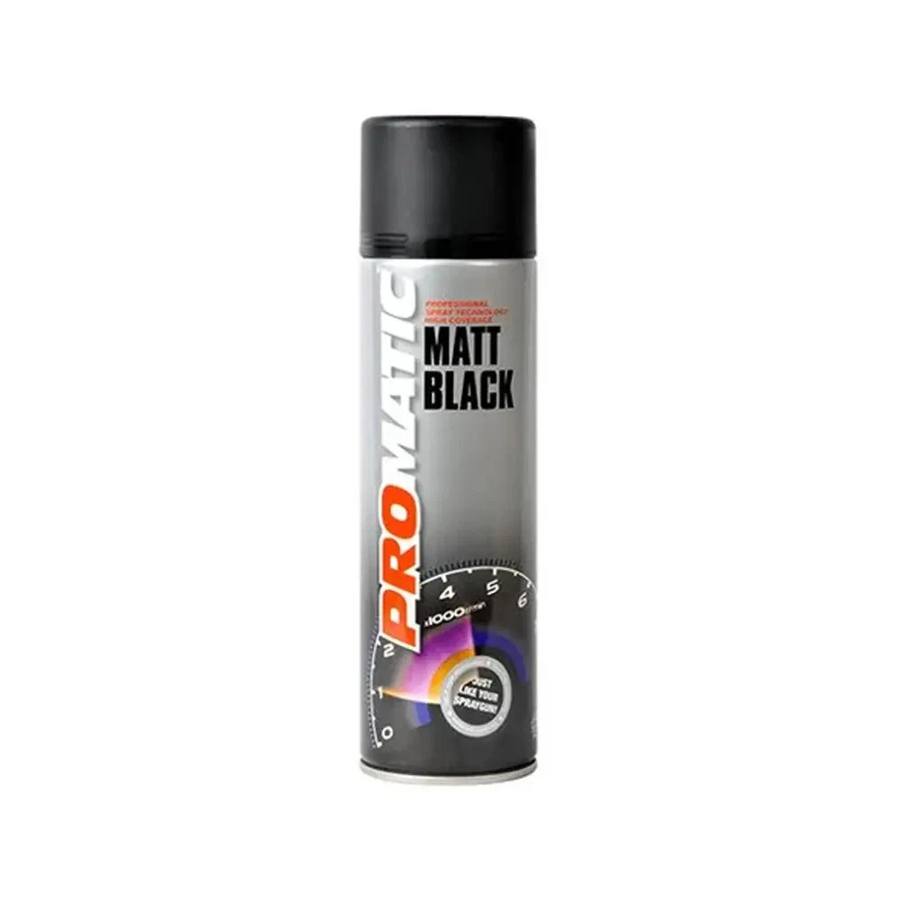 1 x Promatic MB500 Matt Black Spray Paint 500ml - Image 18