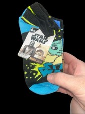 Star Wars Mandalorian Grogu No Show Boys/Unisex Socks Medium 9-2.5 New  6 Pack