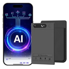 AI Smart Voice Recorder, 64GB 1000 Hours Audio Recorder with Fast AI Transcript