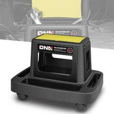 Car Repair Tool Durable Mechanics Roller Mobile Seat Chair W Storage Yellow
