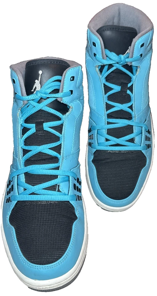 Nike Air Jordan 1 Flight Mid Gamma Azul 372704-409 Hombre Talla 11 Excelente Estado Foto 2 de 4