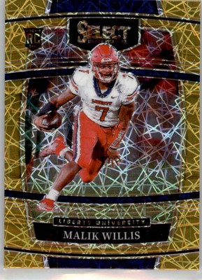 2022 Panini Select Draft Picks Gold Lazer NCAA Football Card Pick From List