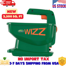 Scotts Wizz Spreader For Seed Fertilizer Ice Melt - Covers 2500 Sq. Ft.