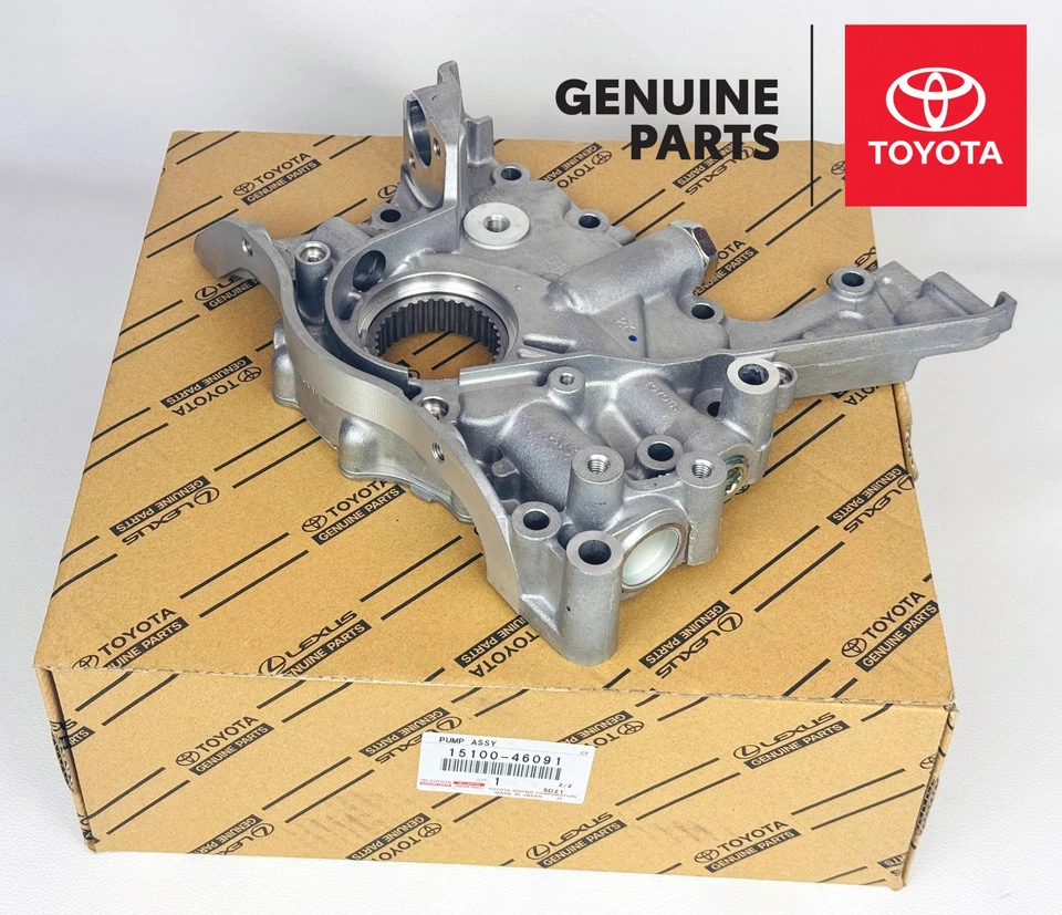Bomba de aceite genuina Toyota Supra IS300 GS300 JZS160 2JZGE 24 válvulas OEM 15100-46091 Foto 3 de 4