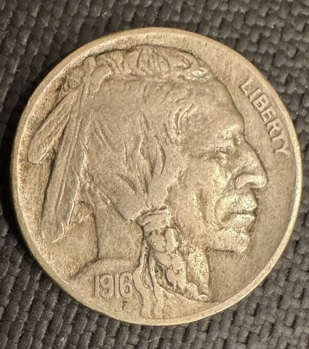 1916 5C Buffalo Nickel