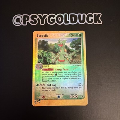 Pokémon Skeptil TCG Karte 20/109 Reverse Holo EX Rubin Saphir B22