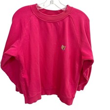 Maison Kitsune Pink Fox Head Sweatshirt Crewneck Pullover - Women's Size Large