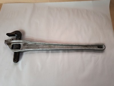 1979 Vintage RIDGID 24'' Aluminum Offset Pipe Wrench Plumbing Tool Ridge Tool Co.