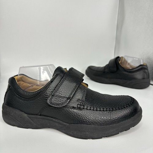 Dr Comfort Scott Leder Komfortschuh Herren 9 M schwarz verstellbarer Riemen