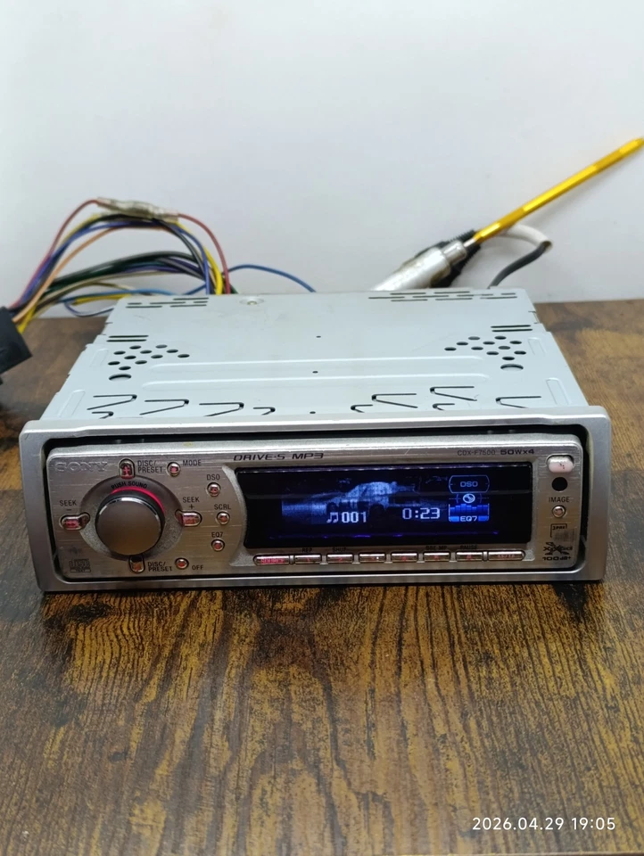 Autoradio CD Sony Cdx-F7500 CDX-F7500 Original Car Radio Xplod MP3 Silver - Photo 1/4