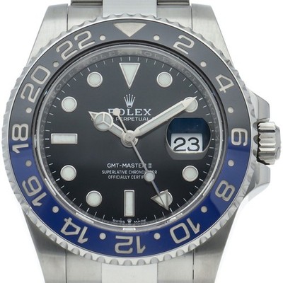 ROLEX GMT Master 2 Uhr Oyster 126710BLNR Edelstahl Herrenuhr schwarz GEBRAUCHT