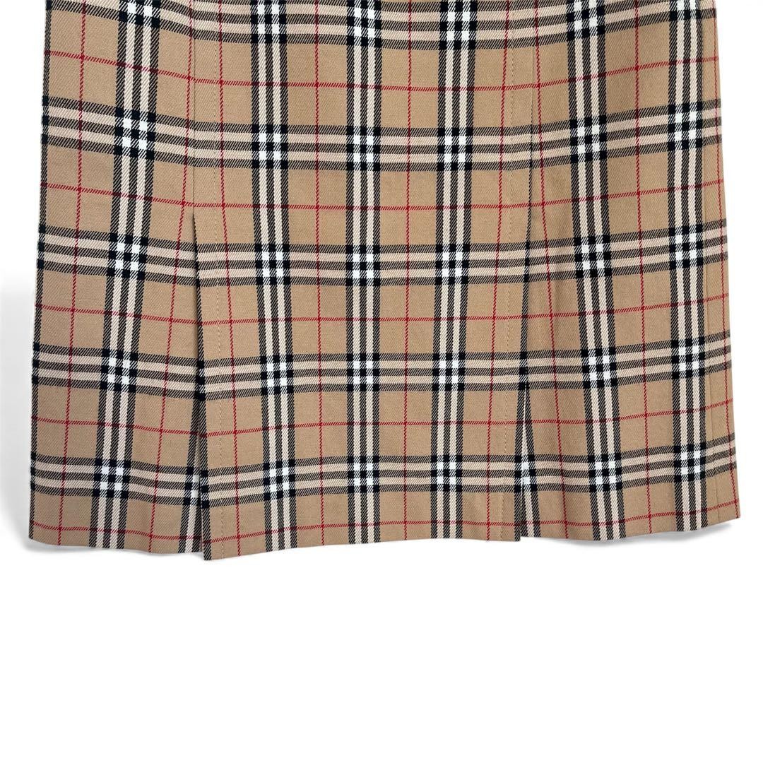 Burberry Blue Label Nova Check Knee-Length Skirt Beige 36/S(US:XS) 116273c thumbnail 12