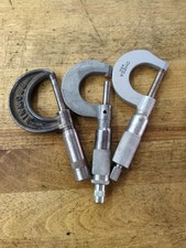 Vintage Lot Of 3 0-1" Micro Meters General, Brownie, Omega USA 