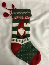 Winter Wonder Lane Christmas Knit Stocking Gnome 21” Long