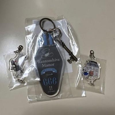 Keychain Set Phantomhive Manor Rich Black Acrylic Keychain Bundle Pro