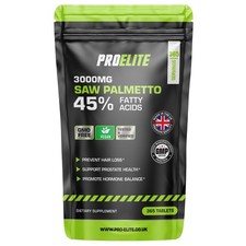 Saw Palmetto 3000mg - 365 Tablets - Hair Loss, Urinary Tract Prostate VEGAN UK