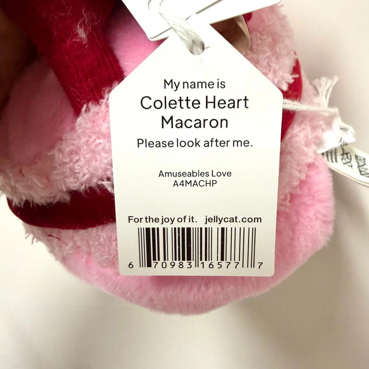 Jellycat Amuseables Colette Heart Macaron Plush Toy 100 Authentic