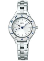 Seiko Alba Ingenu AHJK462 Jdm WeißEs Zifferblatt Kristall Edelstahl Damenuhr