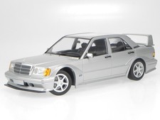 Mercedes W201 190E 2.5-16 EVO 2 plata coche en miniatura Minichamps 1:18