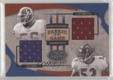 2005 Leaf Certified Materials Fabric of the Game Ray Lewis LaVar Arrington hg6