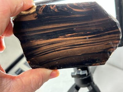 Tri-flow Sheen/Lace Obsidian Slab Lapidary Cabbing Knapping Combo ship avail