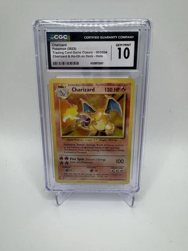 Charizard 003/034 Trading Card Game Classic Holo CGC 10