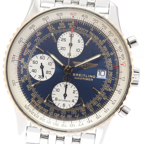 BREITLING Old Navitimer D13022 Chronograph blue Dial Automatic Men's_918649