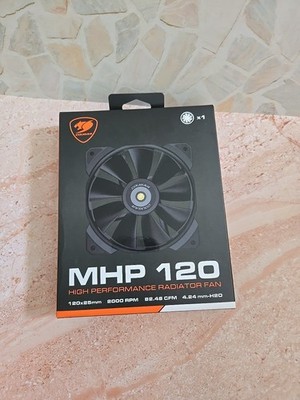 COUGAR MHP 120 High Performance Radistor Fan for PC Case Single Black 2000 RPM