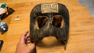 Everlast Antique 1920 50's Full Face 'Executioner' Style Boxing Headgear