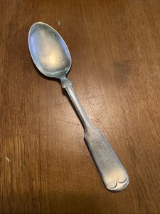 Coin Silver 1800's Fiddleback Hall & Elton Spoon