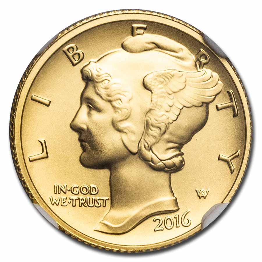 ⭐️セール中⭐️【新品】プラズマクリーム 金銀 各100g 2016-W 1/10 oz Gold Mercury Dime SP-70 NGC (ER) | eBay