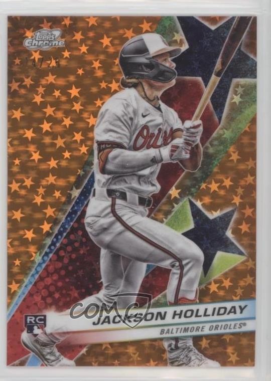 2024 Topps Cosmic Chrome Orange Galactic Refractor /25 Jackson Holliday 1d59