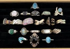 Sterling Silver Rings Lot of 20 Vintage & Modern 103g