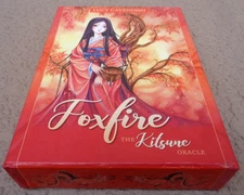 FOXFIRE KITSUNE ORACLE TAROT DECK LUCY CAVENDISH (2018 BLUE ANGEL) USED VGC