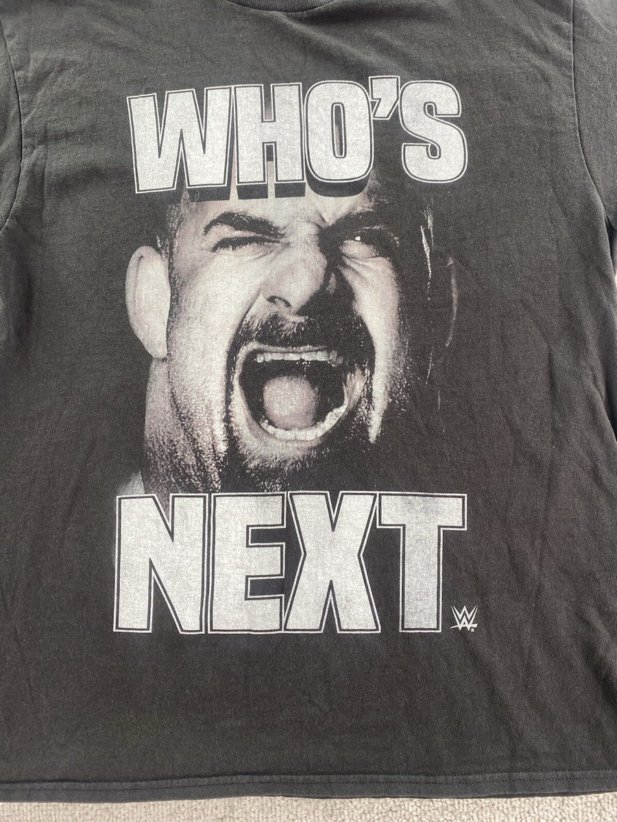 WWE Shirt Men Large Black Goldberg Who's Next Graphic Logo