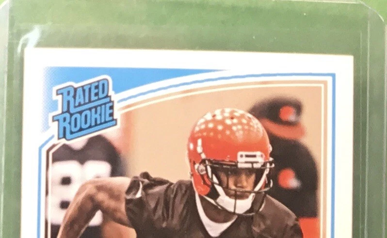 2018 Donruss #341 Antonio Callaway Cleveland Browns RC Rated Rookie Card - Image 3 of 4