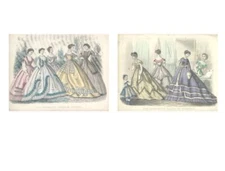 Bundle- 2 Assorted Desmorests Mirror of Fashions Lithographs